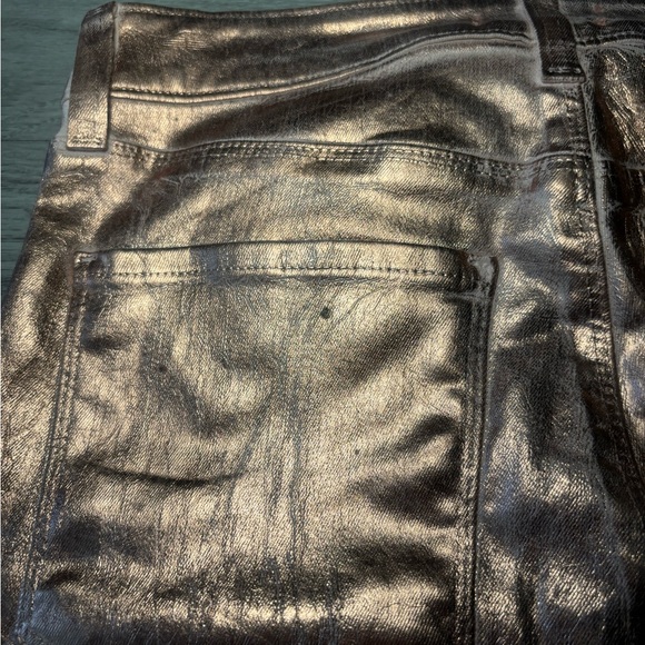 L’Agence Margot High Rise Skinny Metallic Jeans - Picture 8 of 8